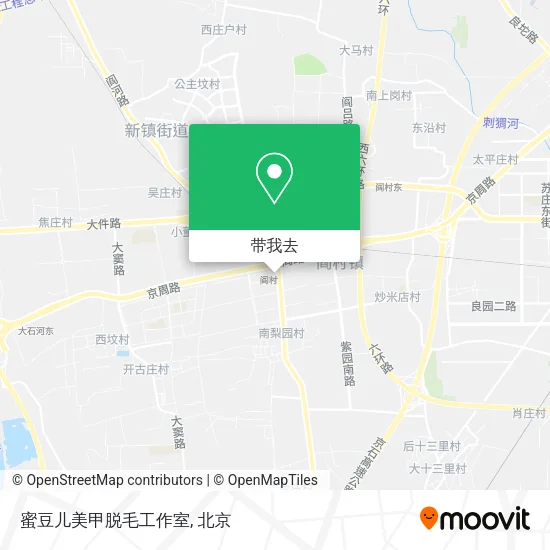 蜜豆儿美甲脱毛工作室地图