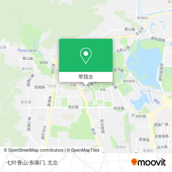 七叶香山-东南门地图