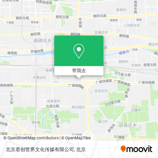 北京君创世界文化传媒有限公司地图
