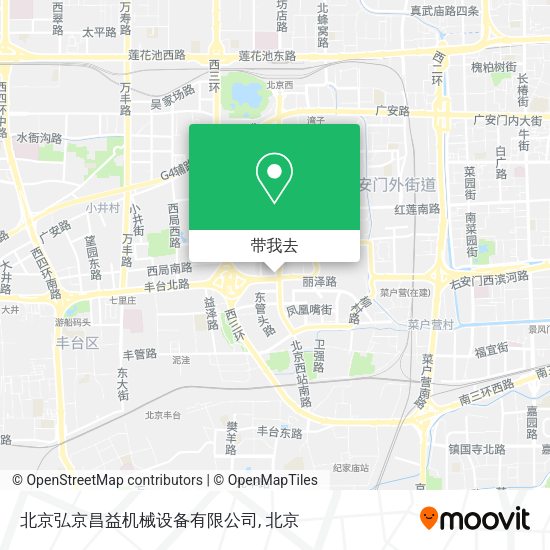 北京弘京昌益机械设备有限公司地图