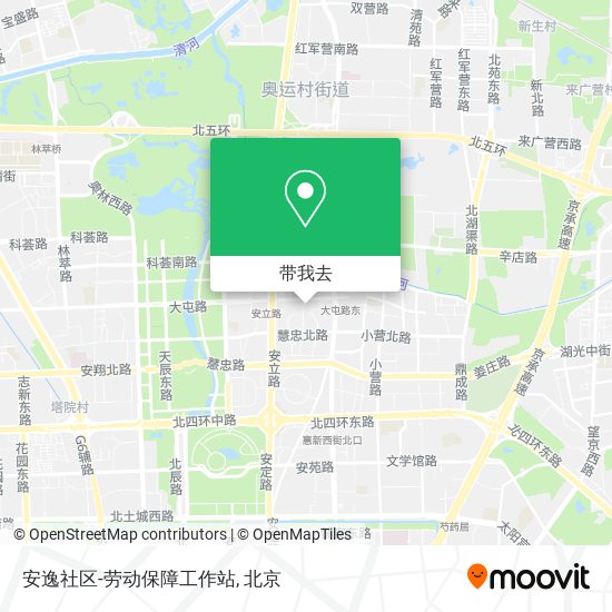安逸社区-劳动保障工作站地图