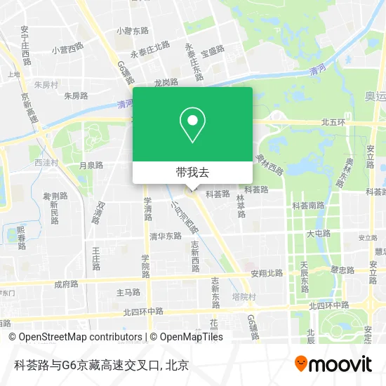 科荟路与G6京藏高速交叉口地图
