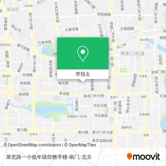展览路一小低年级部教学楼-南门地图