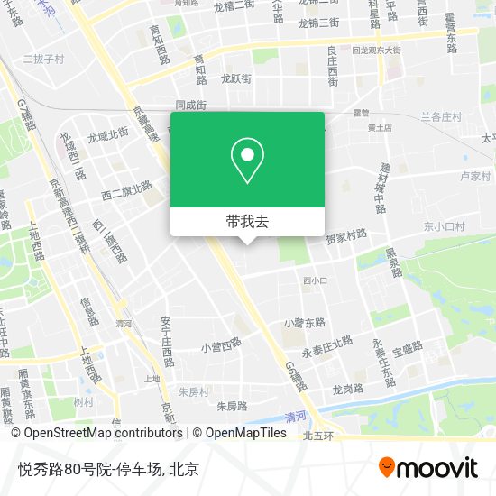 悦秀路80号院-停车场地图