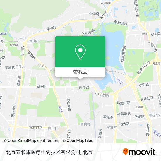 北京泰和康医疗生物技术有限公司地图