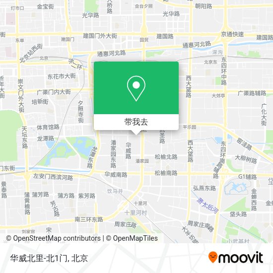 华威北里-北1门地图