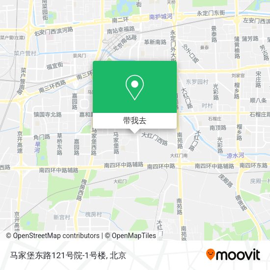 马家堡东路121号院-1号楼地图