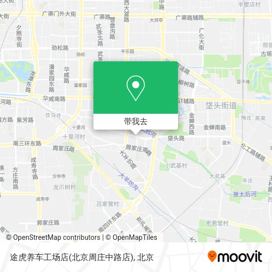 途虎养车工场店(北京周庄中路店)地图