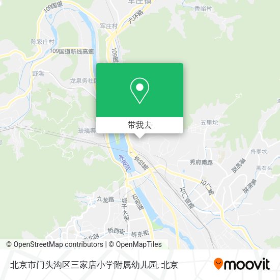 北京市门头沟区三家店小学附属幼儿园地图