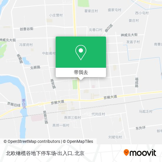 北欧橄榄谷地下停车场-出入口地图