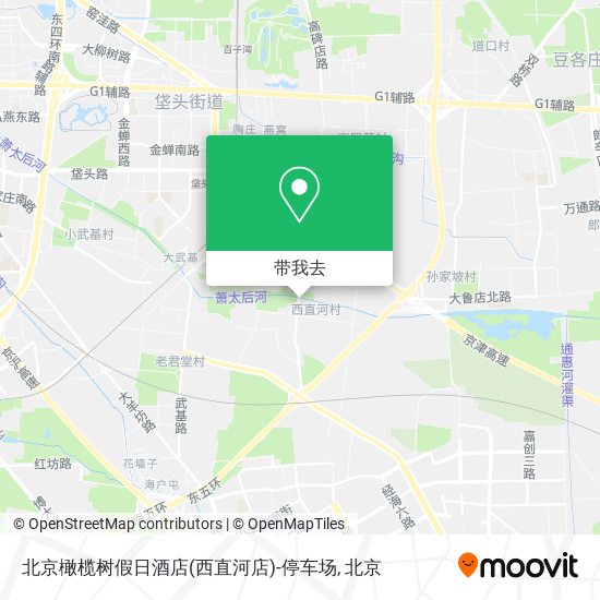 北京橄榄树假日酒店(西直河店)-停车场地图