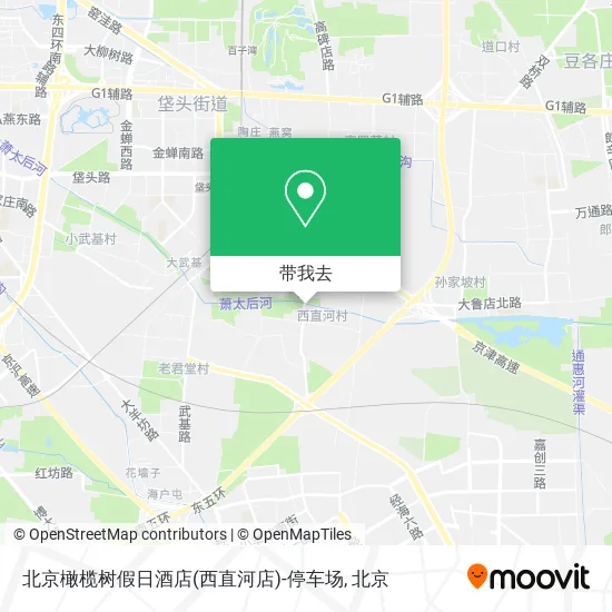 北京橄榄树假日酒店(西直河店)-停车场地图