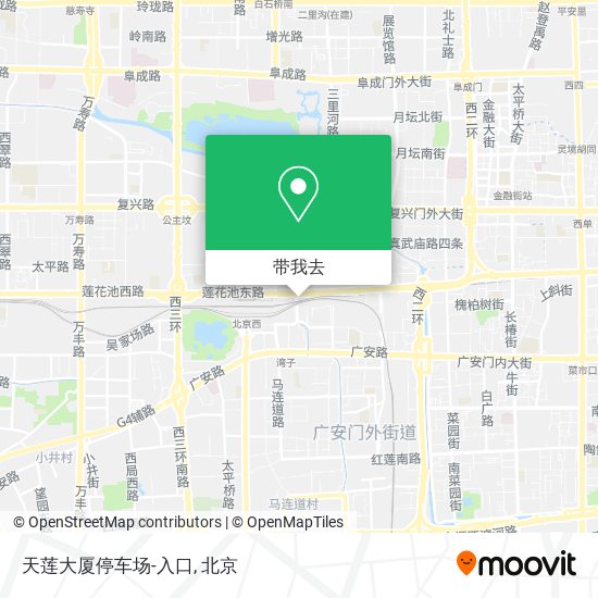 天莲大厦停车场-入口地图