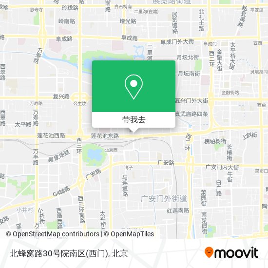 北蜂窝路30号院南区(西门)地图