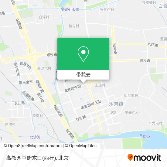 高教园中街东口(西行)地图