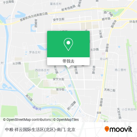 中粮·祥云国际生活区(北区)-南门地图