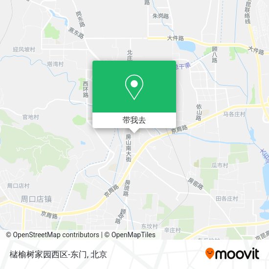 槠榆树家园西区-东门地图