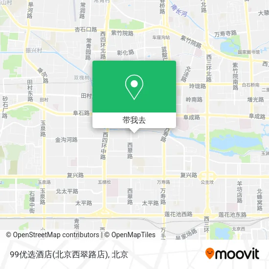 99优选酒店(北京西翠路店)地图