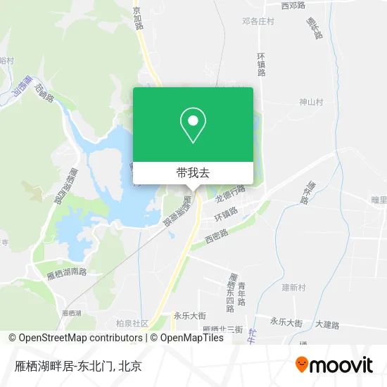 雁栖湖畔居-东北门地图