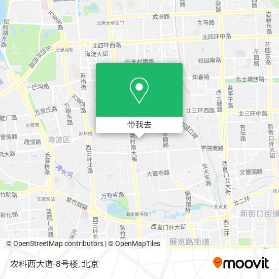 农科西大道-8号楼地图