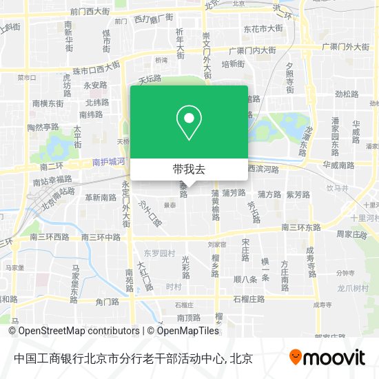 中国工商银行北京市分行老干部活动中心地图