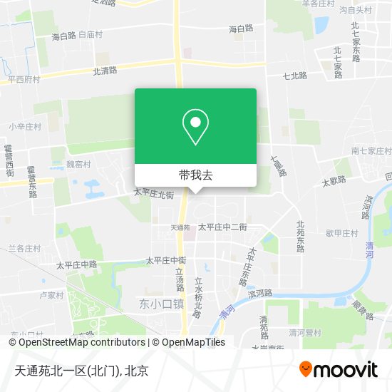 天通苑北一区(北门)地图