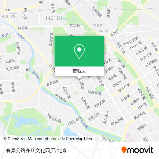 有巢公馆亦庄文化园店地图