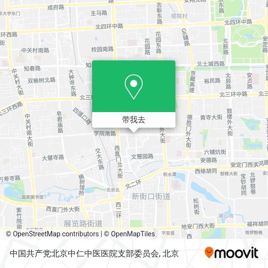 中国共产党北京中仁中医医院支部委员会地图
