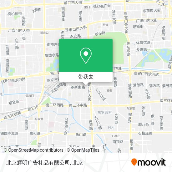 北京辉明广告礼品有限公司地图