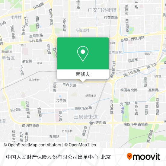 中国人民财产保险股份有限公司出单中心地图