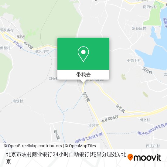 北京市农村商业银行24小时自助银行(坨里分理处)地图