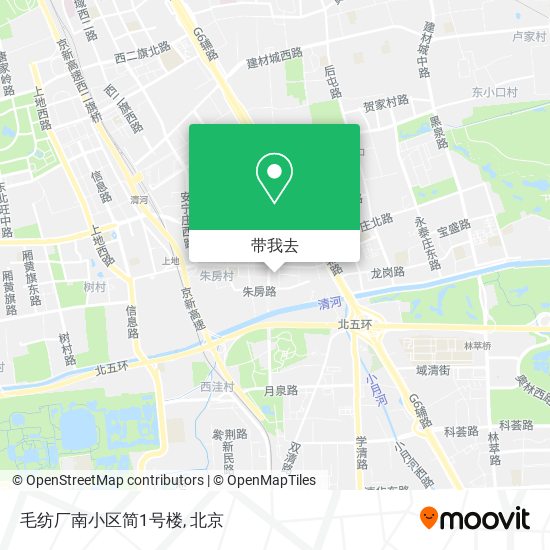 毛纺厂南小区简1号楼地图