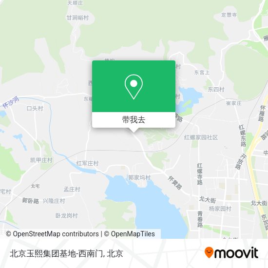 北京玉熙集团基地-西南门地图