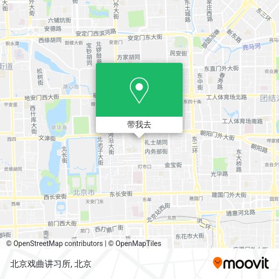 北京戏曲讲习所地图