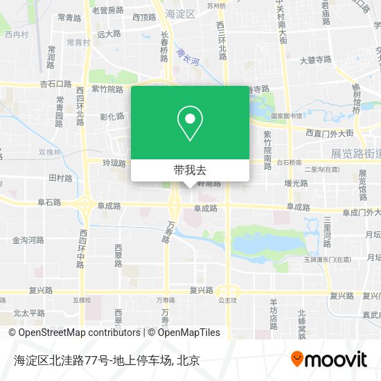海淀区北洼路77号-地上停车场地图