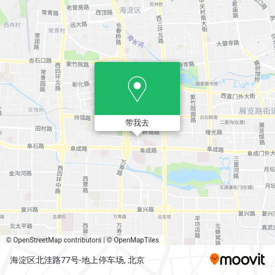 海淀区北洼路77号-地上停车场地图