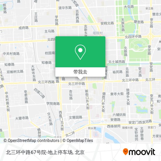 北三环中路67号院-地上停车场地图
