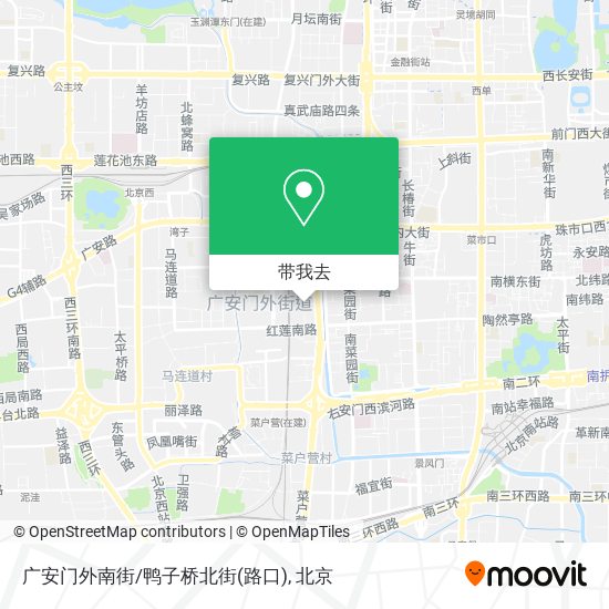 广安门外南街/鸭子桥北街(路口)地图