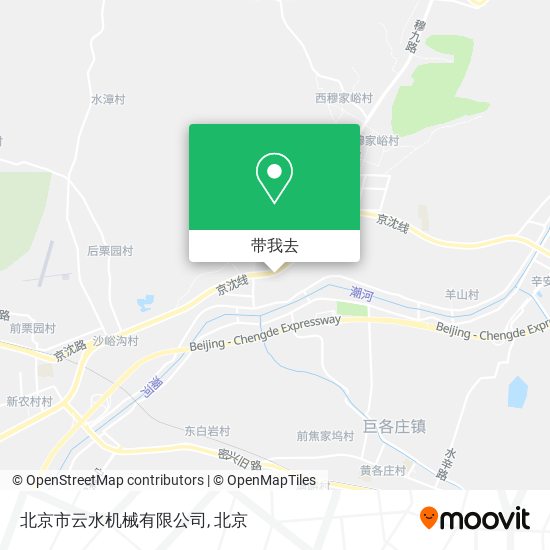 北京市云水机械有限公司地图