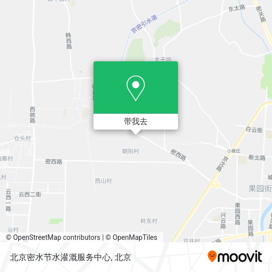 北京密水节水灌溉服务中心地图