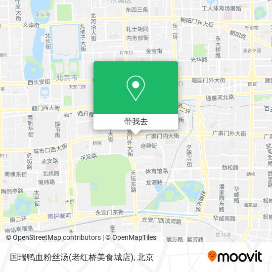 国瑞鸭血粉丝汤(老红桥美食城店)地图
