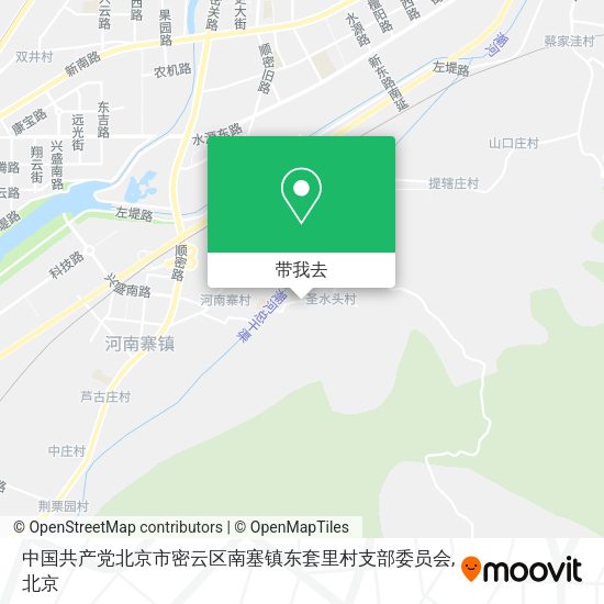 中国共产党北京市密云区南塞镇东套里村支部委员会地图