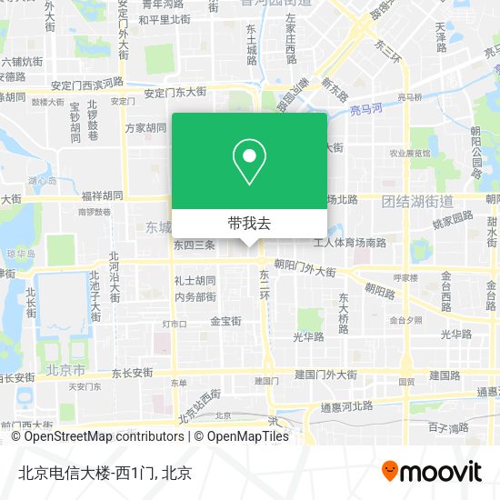 北京电信大楼-西1门地图