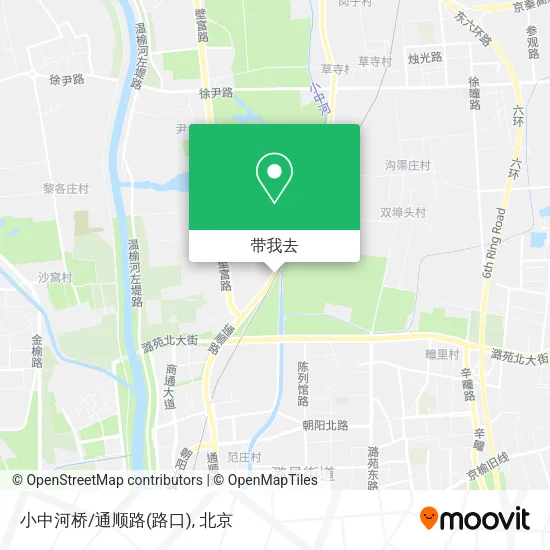 小中河桥/通顺路(路口)地图