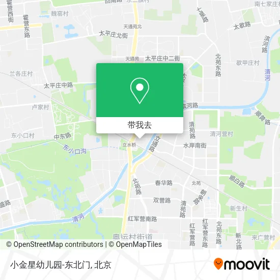 小金星幼儿园-东北门地图
