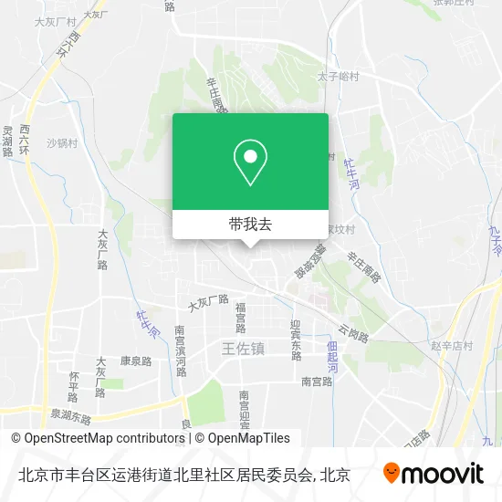 北京市丰台区运港街道北里社区居民委员会地图
