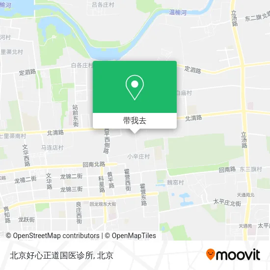 北京好心正道国医诊所地图