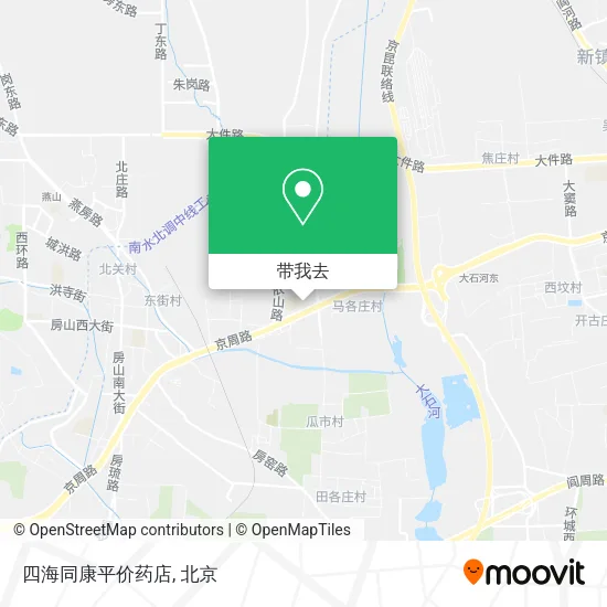 四海同康平价药店地图