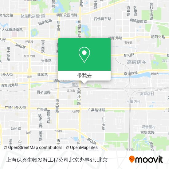 上海保兴生物发酵工程公司北京办事处地图