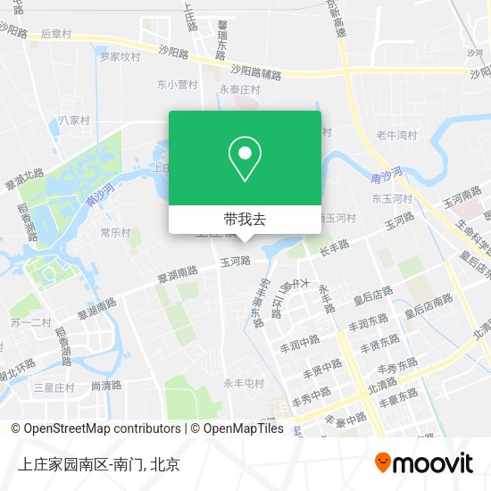 上庄家园南区-南门地图